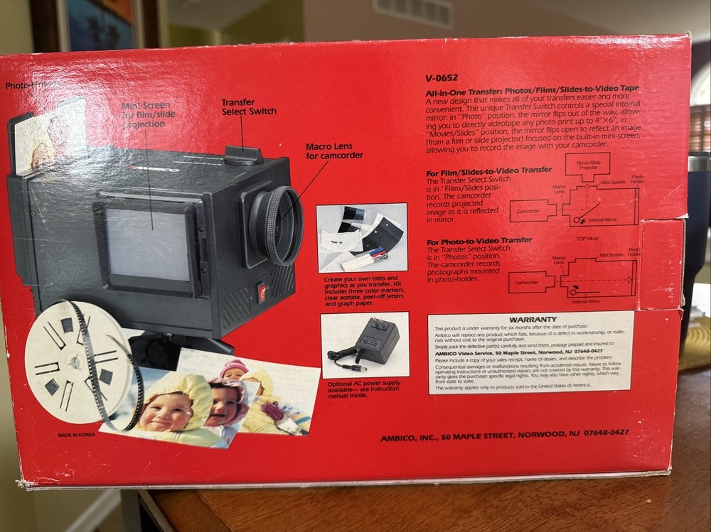 Ambico V-0652 ALL-IN-ONE Video Transfer System