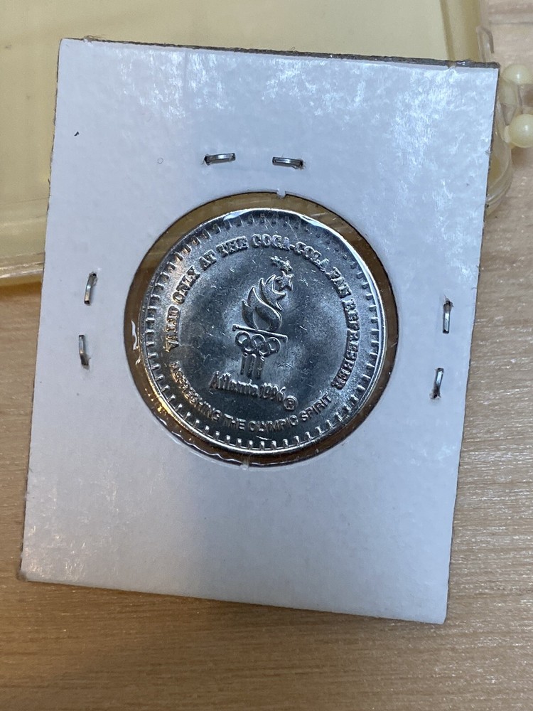 1996 Atlanta Olympic Coca Cola Good for One Vend Token