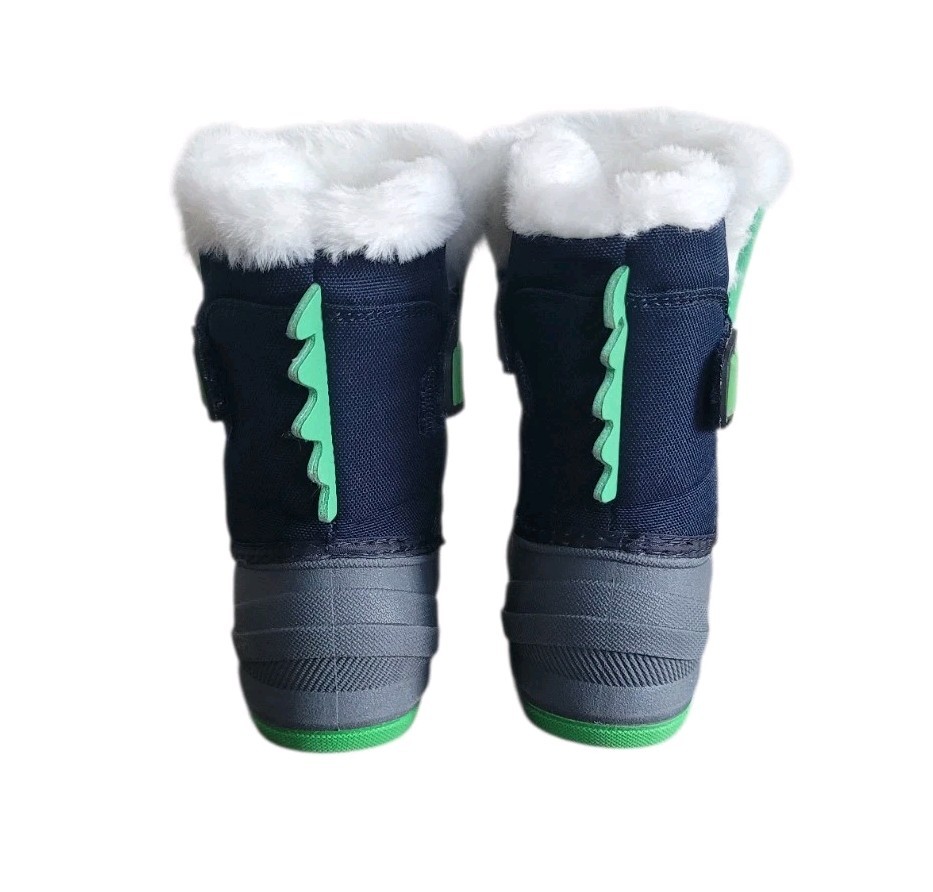 Pre-Owned CAT & JACK 8 Non Marking Dinosaur Winter Boot Boy