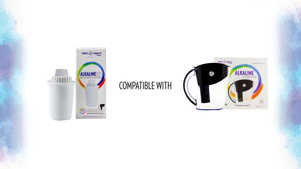 New Wave Enviro Alkaline Pitcher Replacement Cartridge 3-Pack 80 Gallon Filter