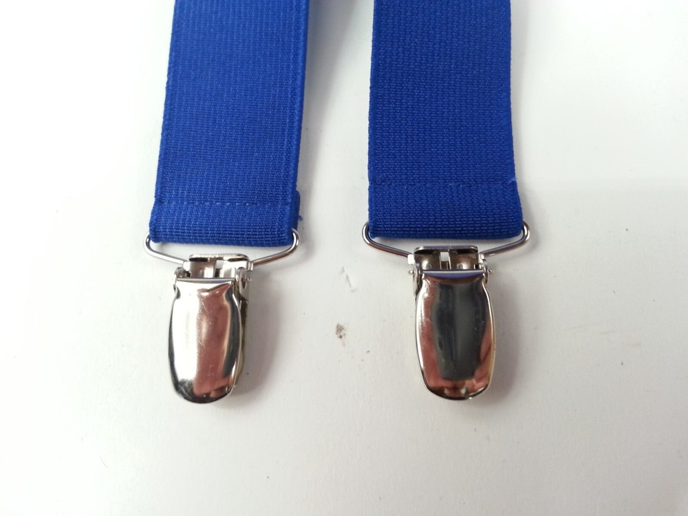 Blue Suspenders Adjustable