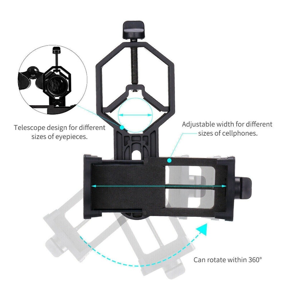 Universal Cell Phone Adapter Mount Binocular Monocular Spotting Scope TelescopYX
