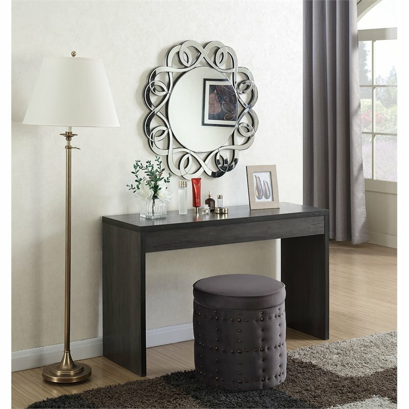 Pemberly Row Modern Console Table in Weathered Gray Wood Finish