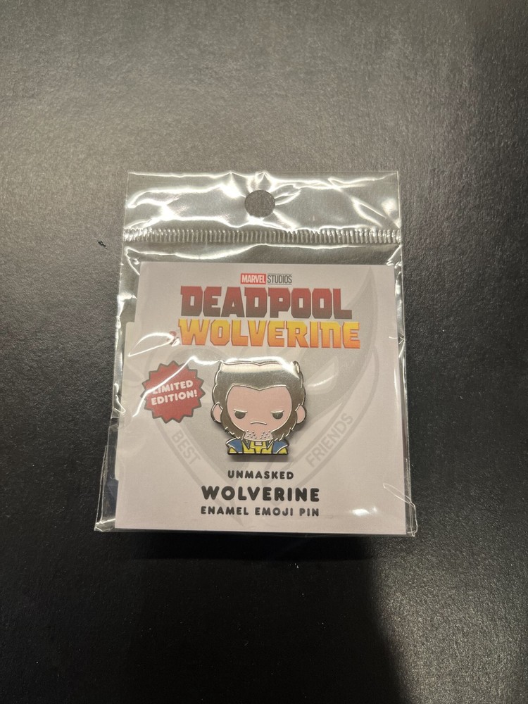 SDCC 2024 100% Soft Deadpool and Wolverine Marvel Unmasked Wolverine Pin LE