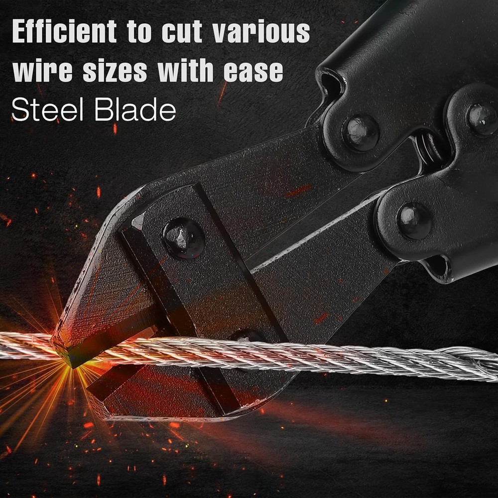 Compact Bates Bolt Cutter 8.5" - Ergonomic Heavy Duty Tool for Precision Cutting
