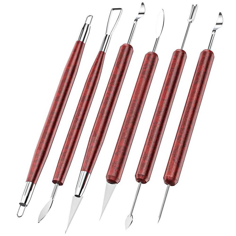 Clay Tools Sculpting, Double-Sided Polymer Carving Tools Kit, Wood Ceramic To...