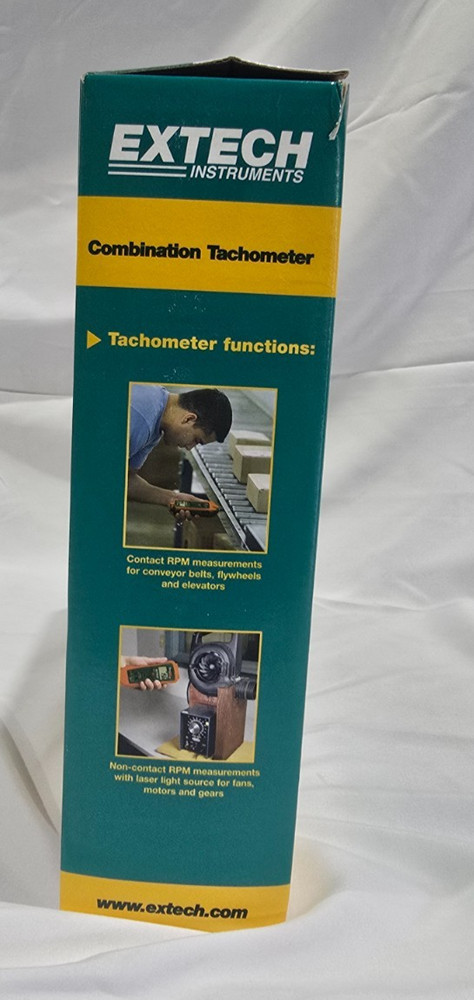 Extech RPM10: Tachometer & IR Thermometer New