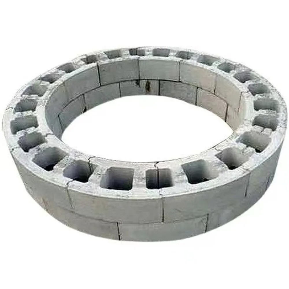 Round Concrete Block Brick Plastic Mold Set Ground Circle Module Mould 110 cm