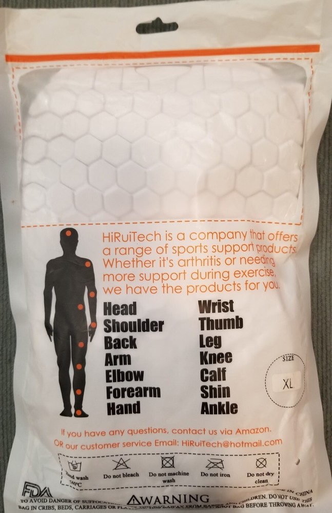 XL White HiRui Knee Pads