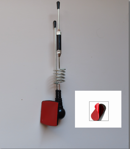 DUAL 6" WINDOW MOUNT ANTENNAS-FAKE DISPLAY ONLY