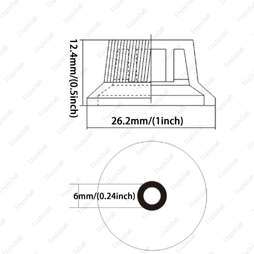 Black/White Numbers ST Electirc Guitar Knobs Volume Tone Knob For Stratocaster