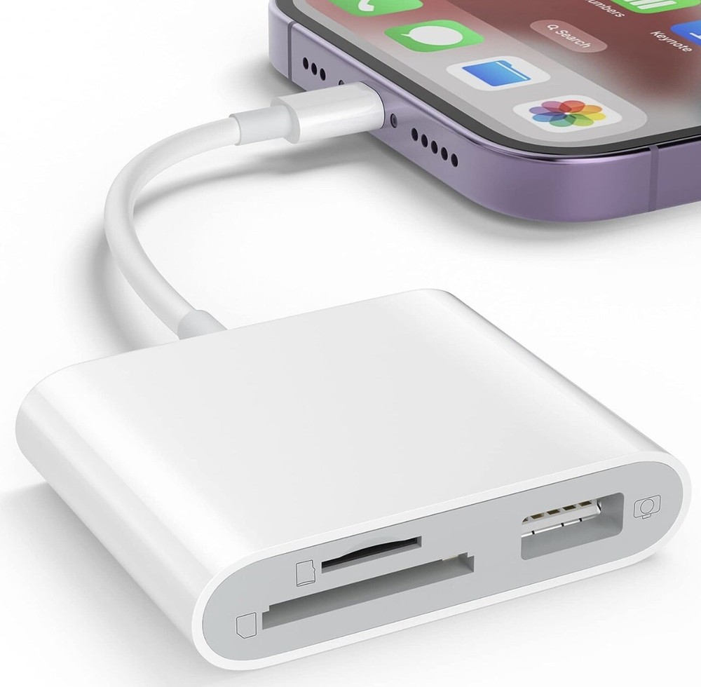 3 in 1 Card Camera Reader and USB Camera Adapter Open Box - A0023