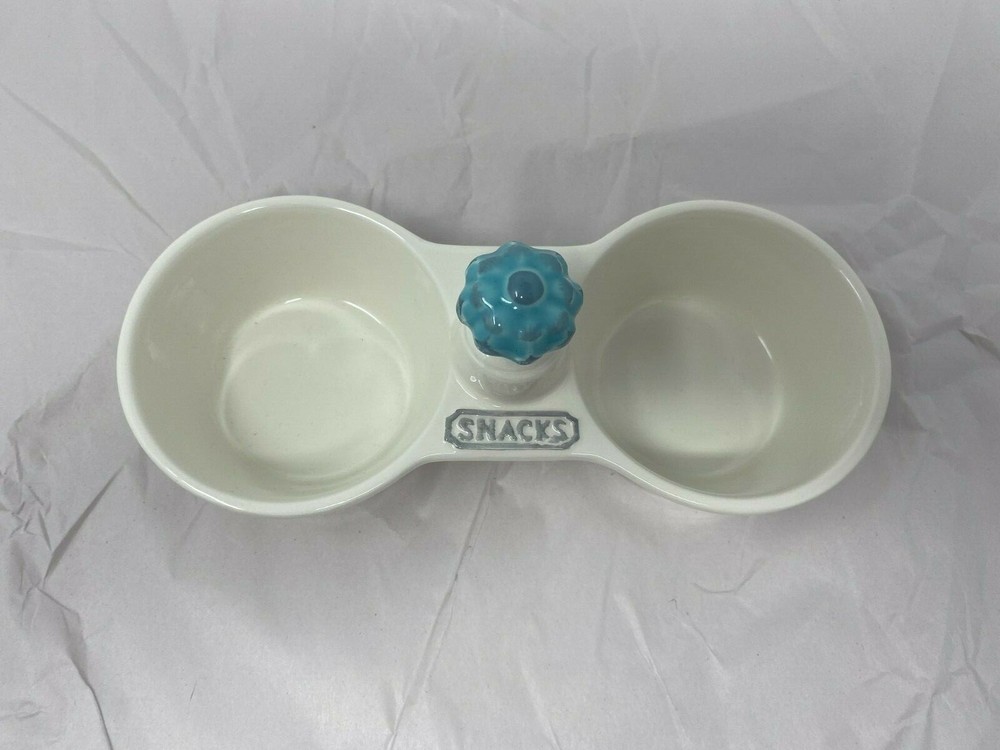 THL Ceramic 8in Blue Top Snack Tray BB02B52007
