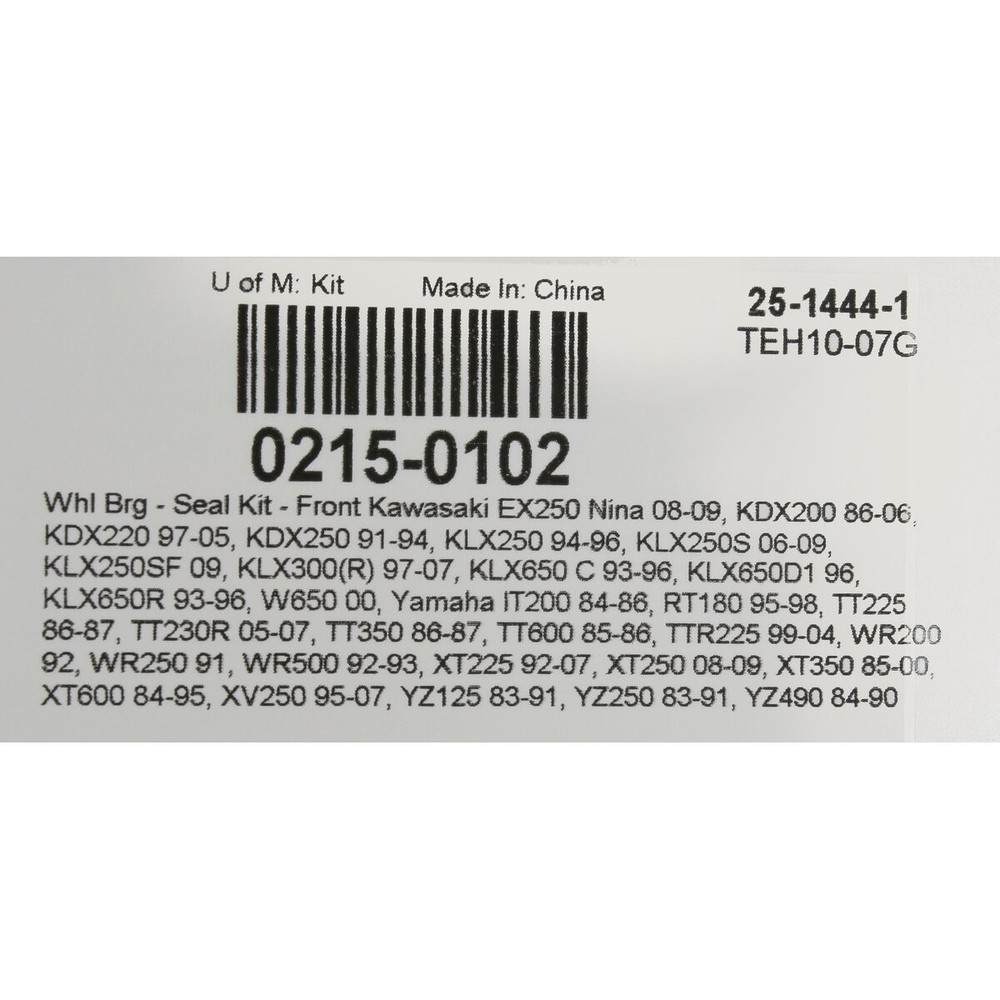 Moose Front Wheel Bearing Kit - 0215-0102