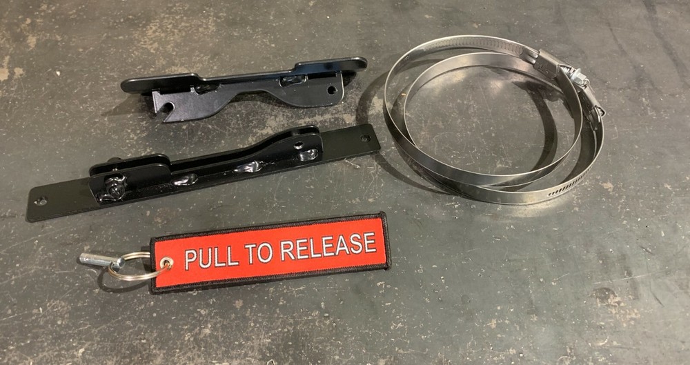 F4 Fabrication Quick release fire extinguisher bracket