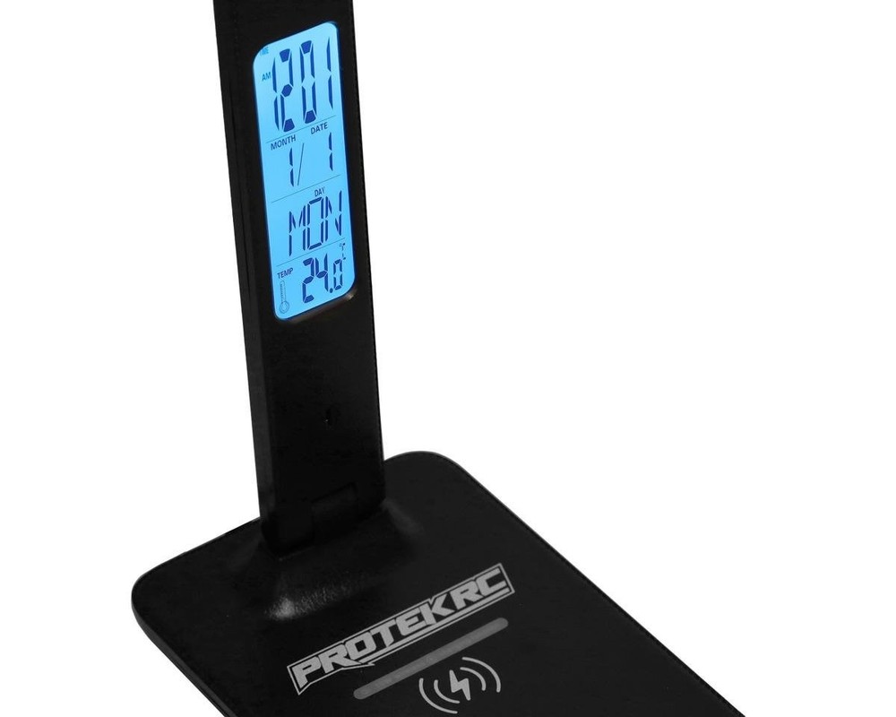 PTK-8298 MULTIFUNCTION LED PIT LIGHT (W/WIRELESS CHARGE, CLOCK, DATE & TEMP)