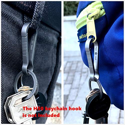 Titanium Quick Release Side Pushing Key Rings Gear Creative Classic Keyring