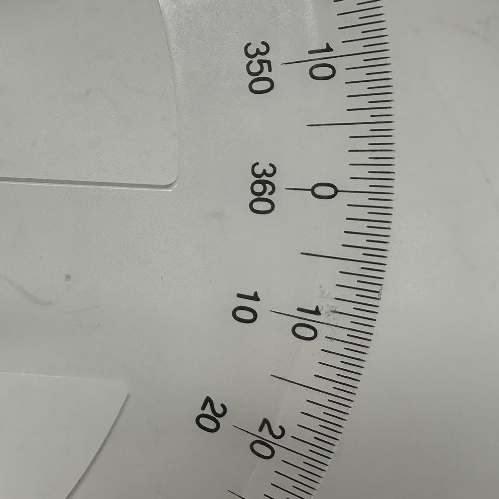 Alvin P263 -8" Circular 360 Degree Arc Template Protractor Plotter Drafting Tool