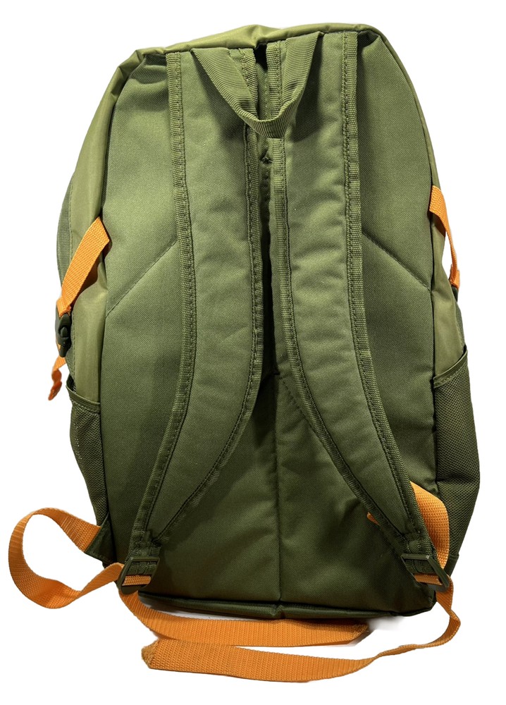 Russell Athletic Backpack Green and Orange Multiple Pockets