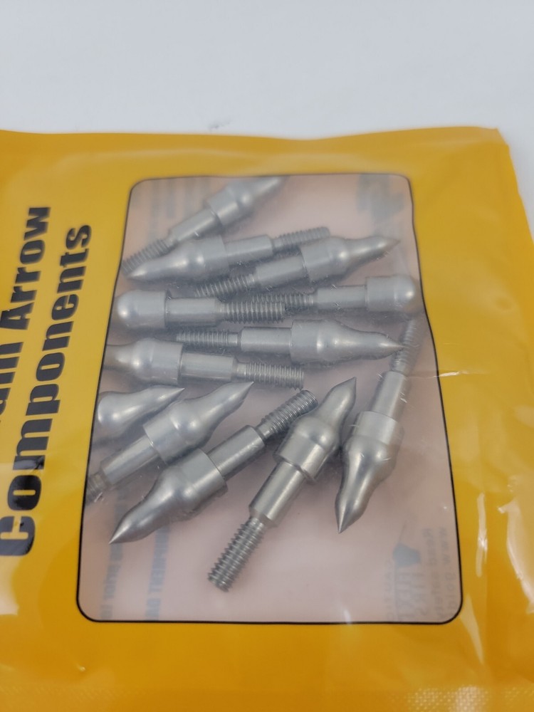 Gold Tip EZ Premium Arrow Components Pull 100 Grain, Glue-In Points, 12 Count