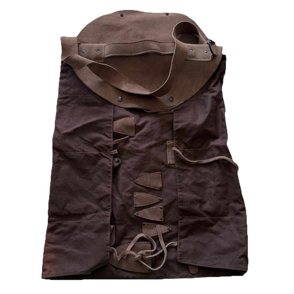 Barbara Lynch Chefs Knife Roll Leather & Canvas