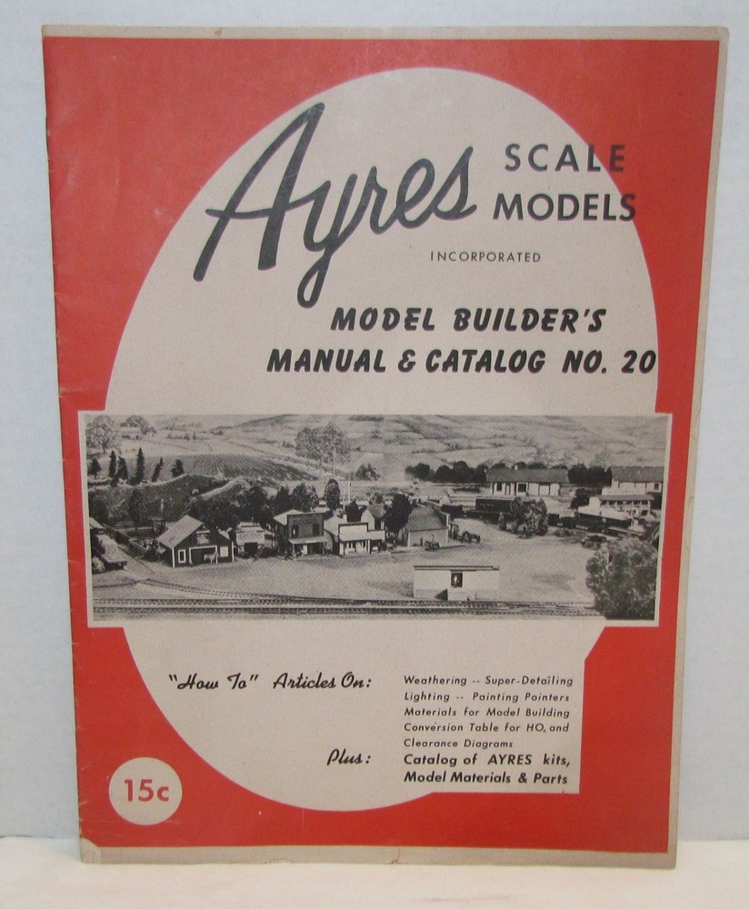1950's Ayres Scale Models Catalog #20, Model Railroad