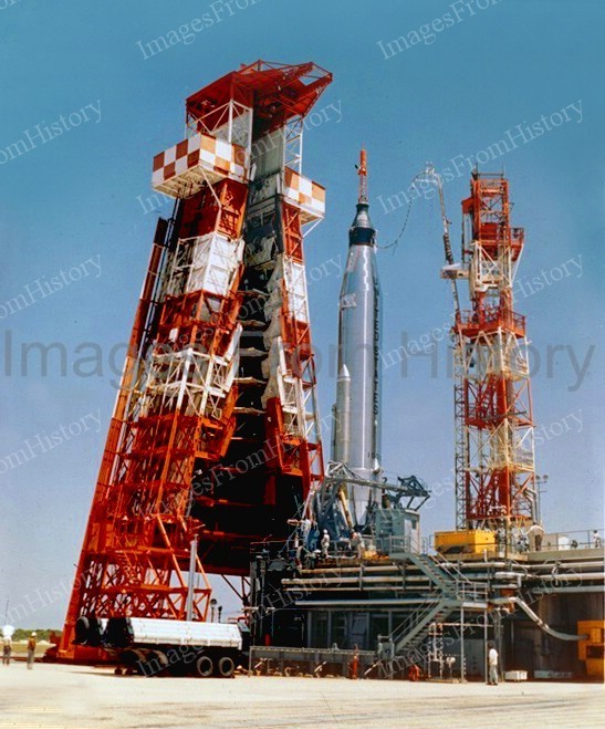 8x10 Print NASA Saturn 1 Prep for Launch #5501247