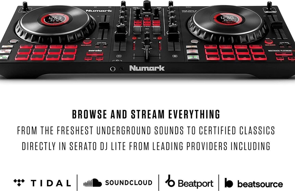 Numark Mixtrack Platinum FX 4-Deck Serato DJ Controller Japan Tabletop 24 Bit