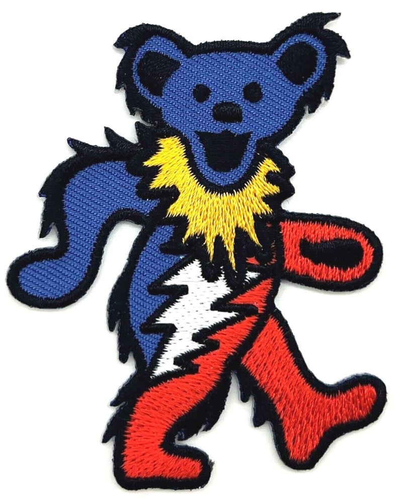 Grateful Dead R.W.B. Dancing Bear Embroidered Rock Patch