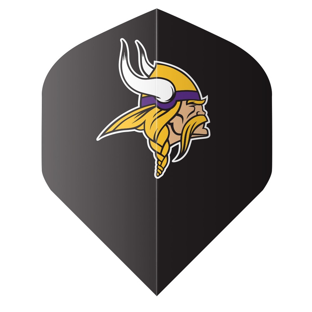 NFL Vikings Black Standard Dart Flights