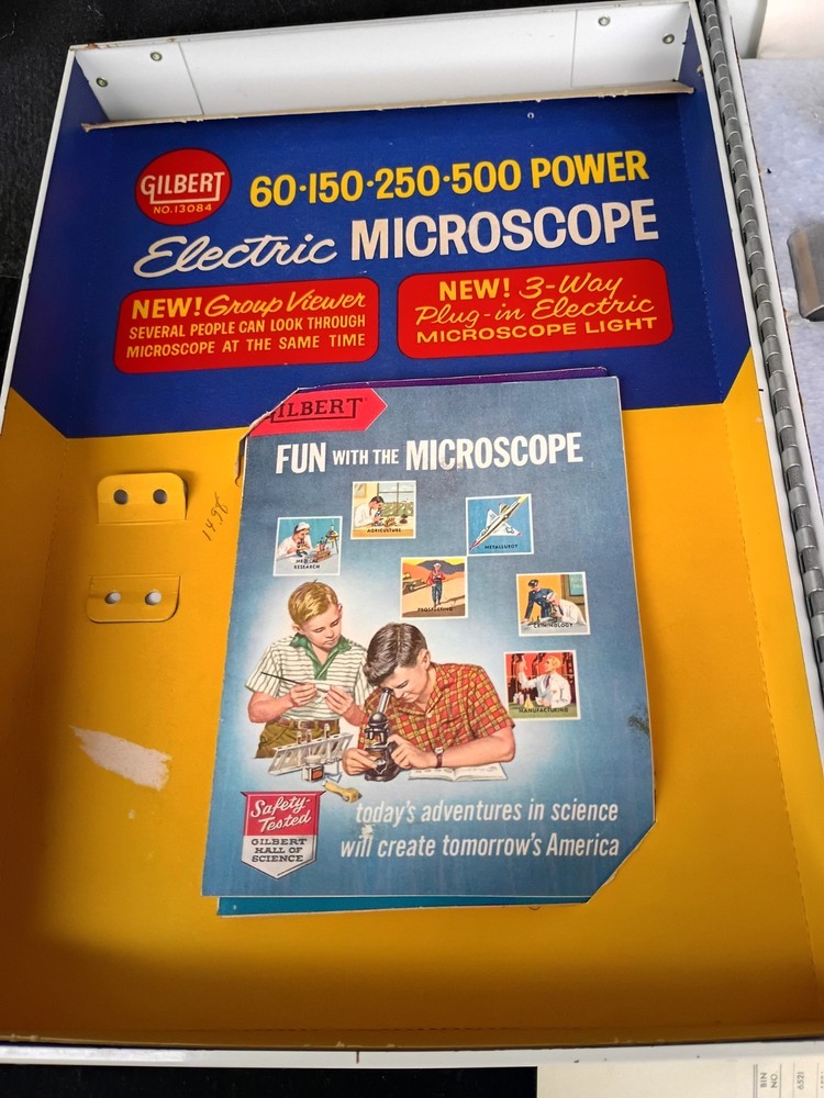 Gilbert Microscope and Lab Set Electric 60-150-250-500 Power
