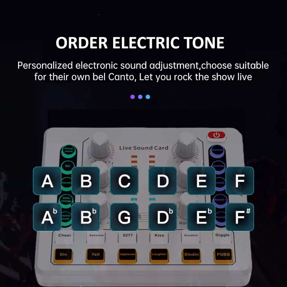M8 Home-use Sound Card Versatile Sound Effects Multi-function Audio Equipment