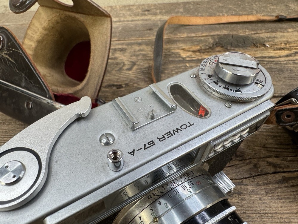 Tower 57-a Vintage Camera And Case