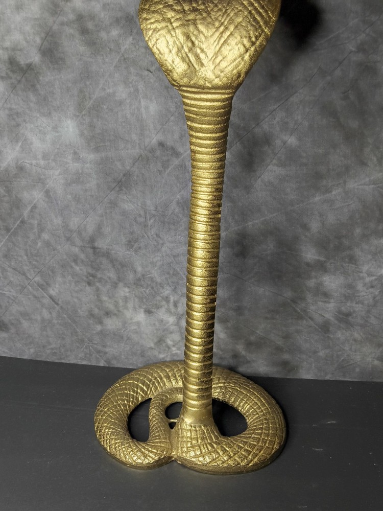 Cobra Brass Tone Figurine