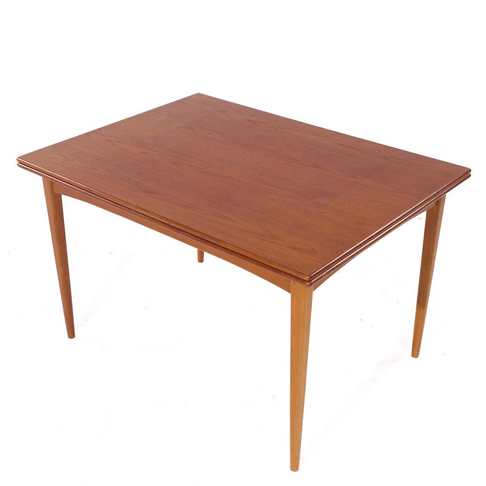 Dux Mid Century Danish Teak Flip Top Dining Table