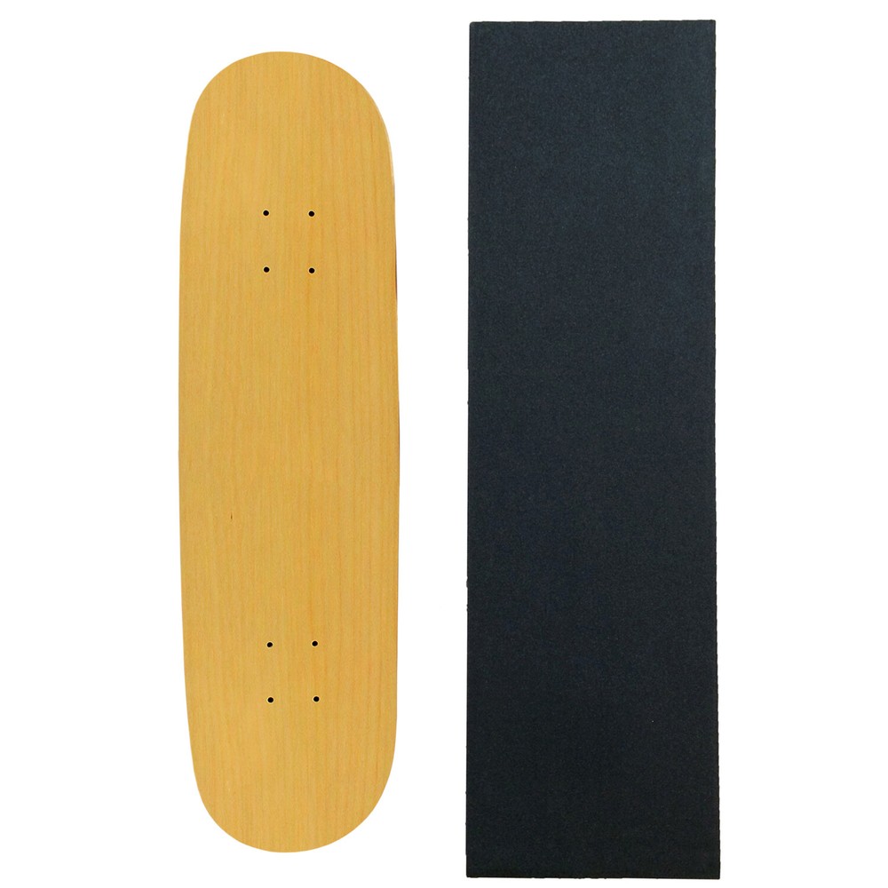 MOOSE Blank SKATEBOARD DECK 8 NATURAL Skateboards With Black Diamond Grip