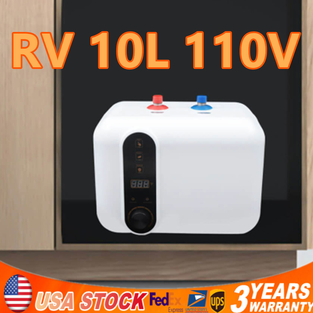 10L 110V RV Instant Electric Hot Water Heater Shower Compact Mini-Tank Storage
