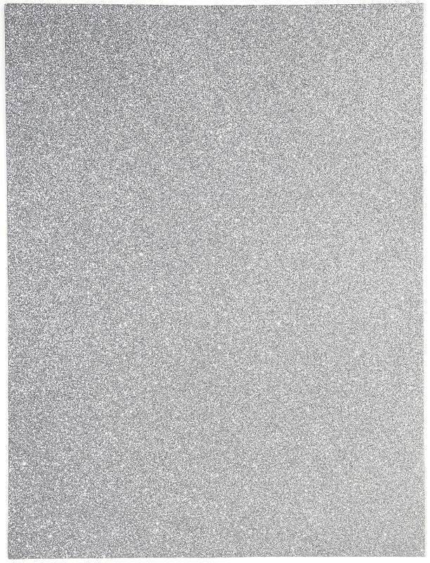 Glitter Foam Sheet 9"X12" 2mm Silver