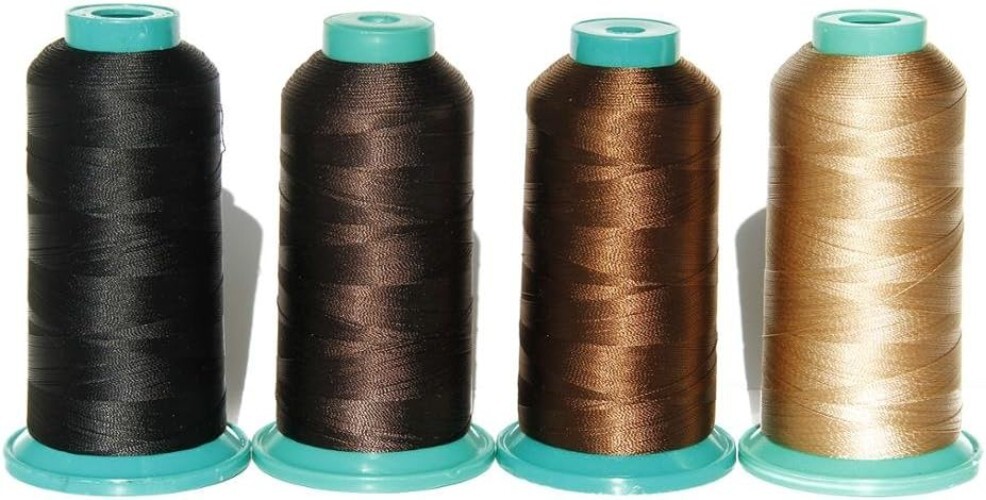 Convenient Black Elastic Nylon Thread - 1800 Yards for Professional Wig Crafters