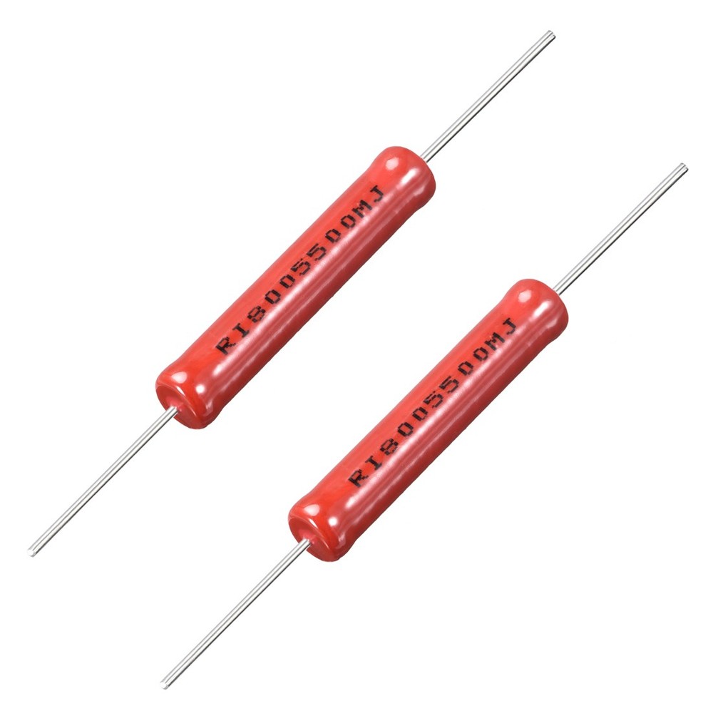 5W Rated Power 500M Ohm High Voltage Enamel Electrical Resistor 2pcs