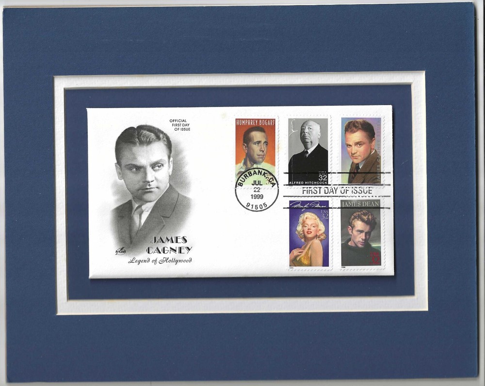 JAMES CAGNEY - ACTOR - HOLLYWOOD LEGEND - FRAMEABLE POSTAGE STAMP ART - 1530