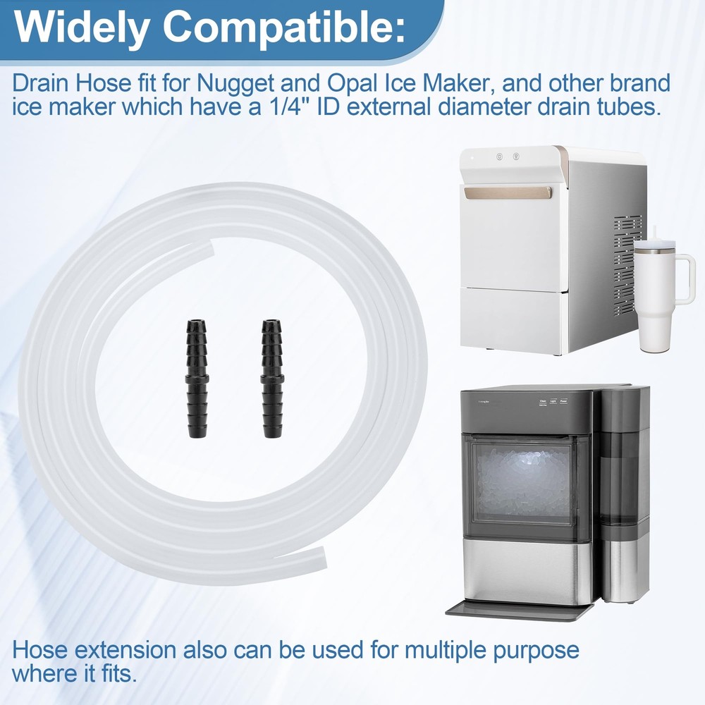 Drain Hose Extension for Nugget & Opal Ice Maker Ice Maker Drain Hose Extensi...