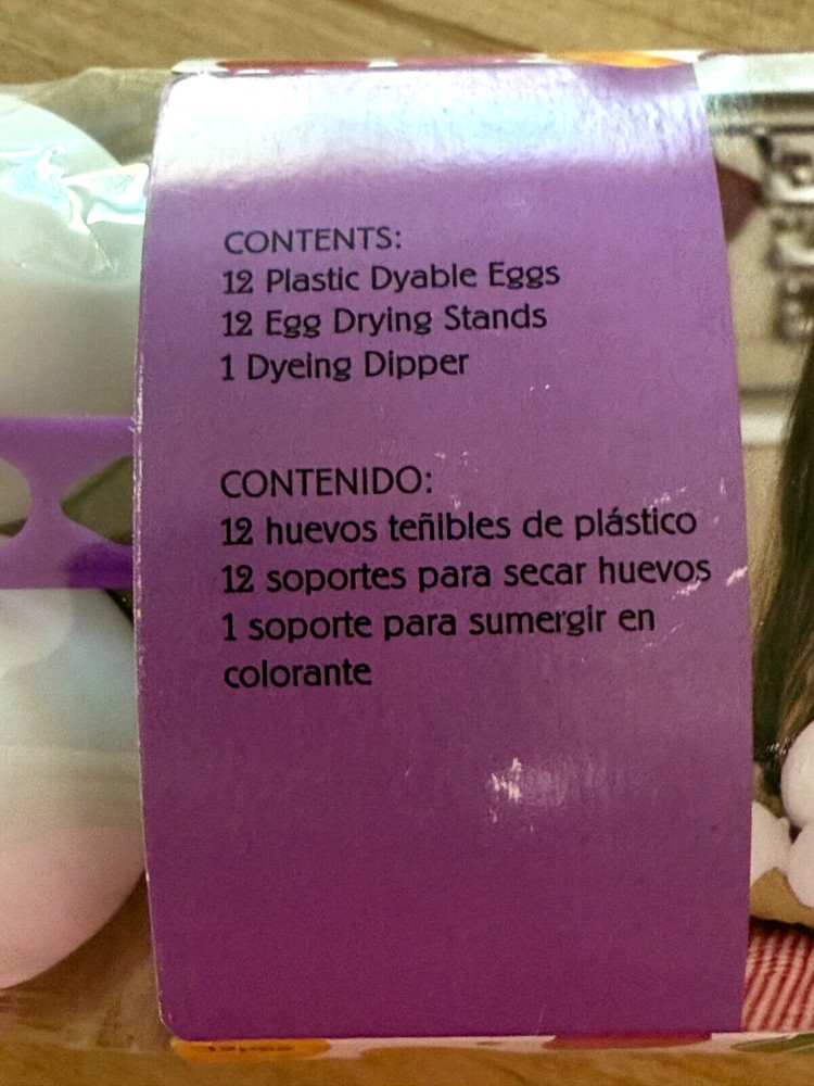 Happy Easter DIY Egg Coloring Kit - 12 Plastic Eggs