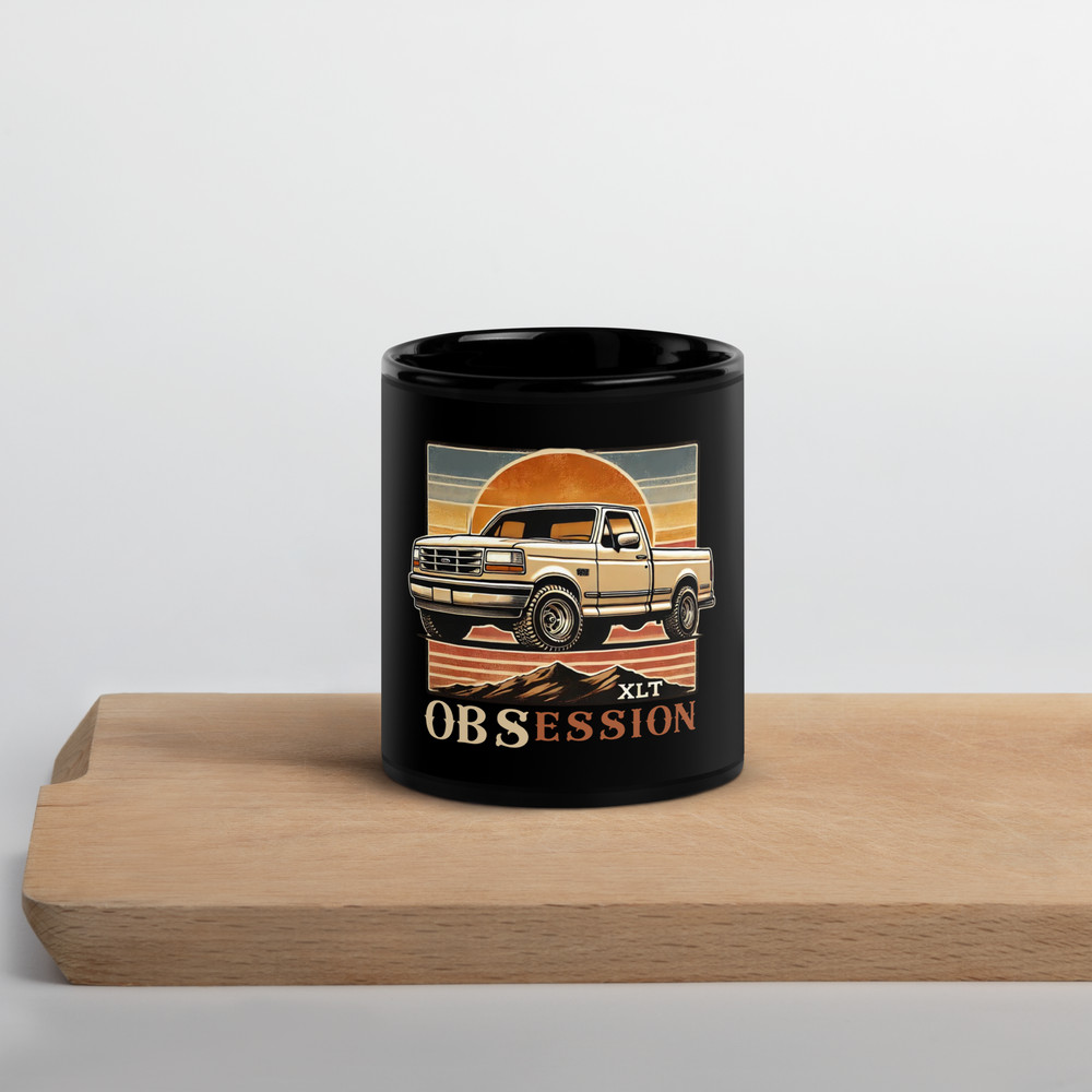 1992-1996 OBS Ford Black Glossy Mug