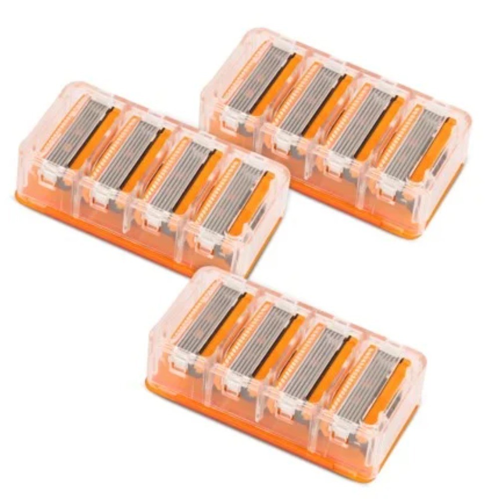 5 Blade Cartridges with Trimmer, 12 Count