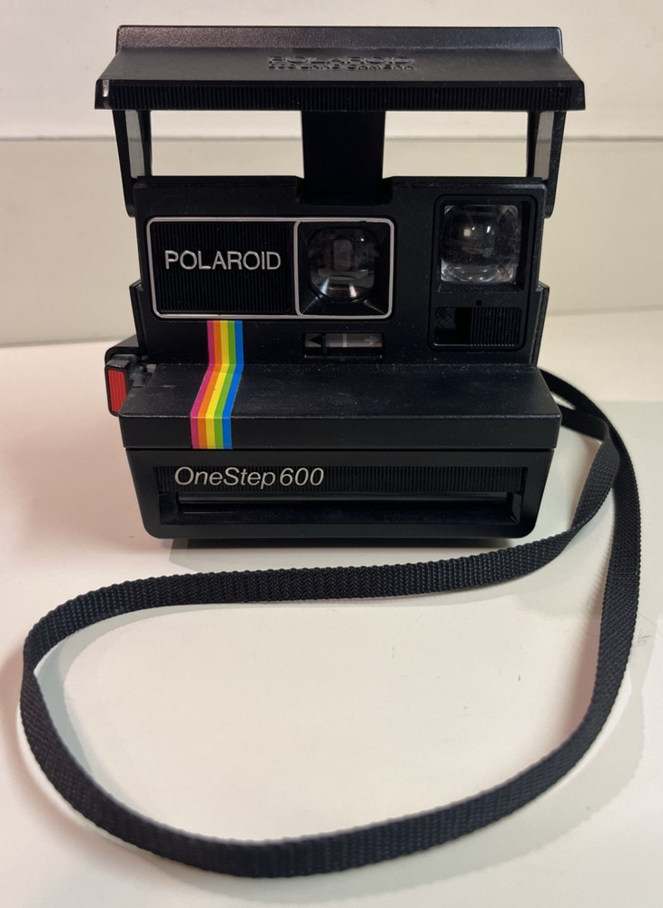 Polaroid Camera One Step 600 Land Instant Rainbow Stripe Vintage, Untested