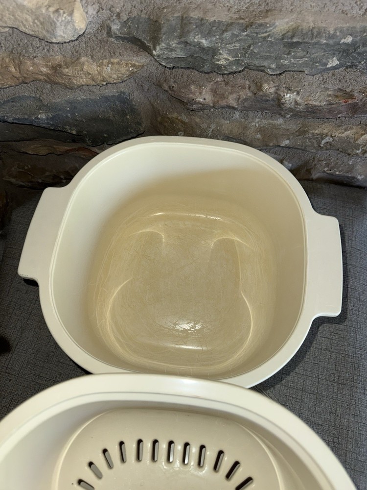 Rubbermaid Microwave Cookware 5 Piece Steamer Lid Stackable