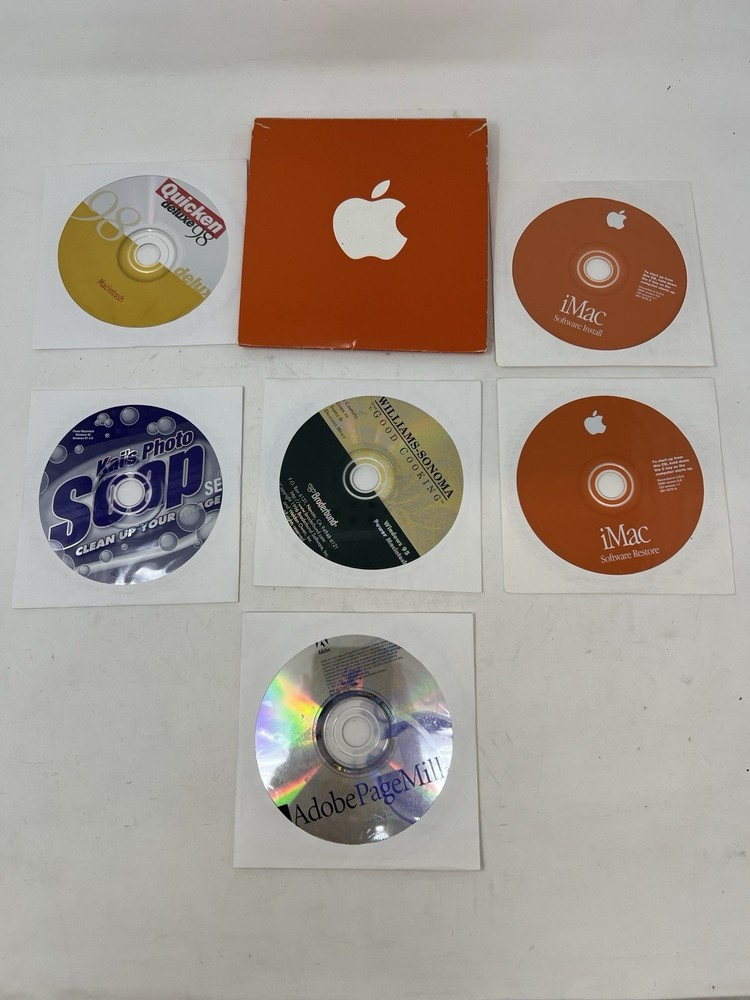 1999 Apple Macintosh iMac Software Install, Restore & Discs Bundle OS