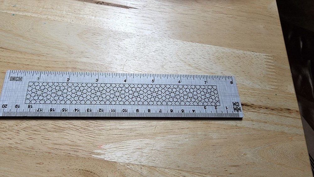 Moroccan Wooden designed Ruler