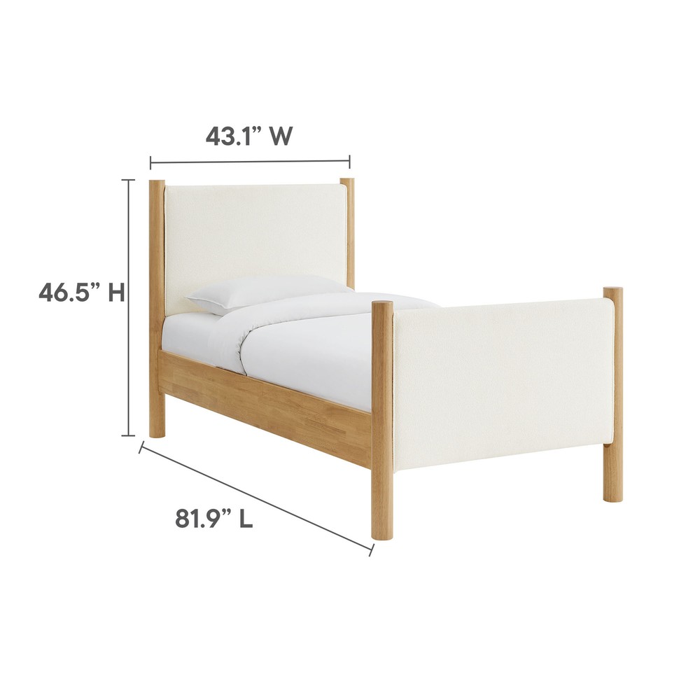 Maven Platform Bed in Feather Oak